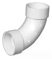 3" - PVC DWV Long Turn 90-Elbow