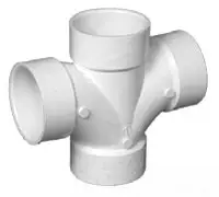 4" - PVC DWV Double TY (Sanitary Tee)
