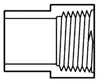 1-1/2" - PVC Schedule 40 FTGxF Fitting Adapter