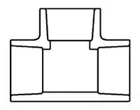 3" - PVC Schedule 40 SXS Tee