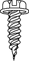 8" x 1-1/4" - Shook #825-1 Slotted Hex Screws - Box of 100