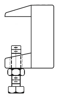 5/8" - Black Top Beam Clamp