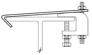 1/2" - Black Top Beam Clamp