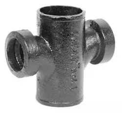 3" x 1-1/2" - Cast Iron No-Hub Double Tap TY