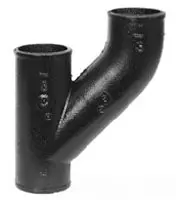 3" - Cast Iron No-Hub Upright Wye