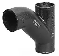 6" - Cast Iron No-Hub Combination Y & 1/8 Bend