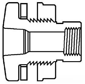 3" - PVC Schedule 80 SXF Bulkhead (Tank Adapter)