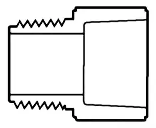 3/4" - PVC Schedule 80 SXM Male Adapter