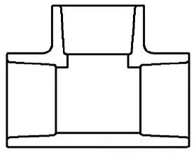 3" - PVC Schedule 80 SXS Tee