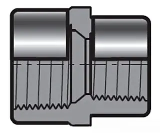 1" x 3/4" - PVC Schedule 80 IPS Coupling