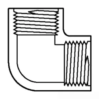 1/2" - PVC Schedule 80 IPS 90-Elbow