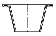 4" x 4" - Cast Iron No-Hub Closet Flange
