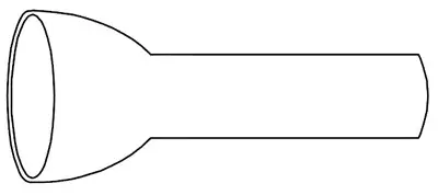 #T73 1-3/4" Chrome Cover Tube