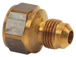 3/8" x 1/2" - Brass ODXF Flare Adapter