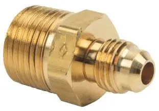 1/4" x 3/8" - Brass ODXM Flare Adapter