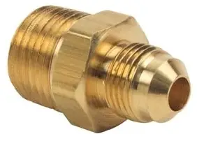 3/8" x 1/2" - Brass ODXM Flare Adapter