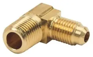 1/4" x 1/4" - Brass ODXM Flare 90-Elbow
