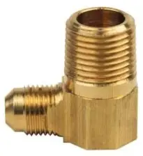 3/8" x 1/2" - Brass ODXM Flare 90-Elbow